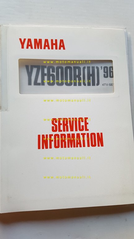 Yamaha YZF 600 R 1996-97 Service Information manuale officina INGLESE …