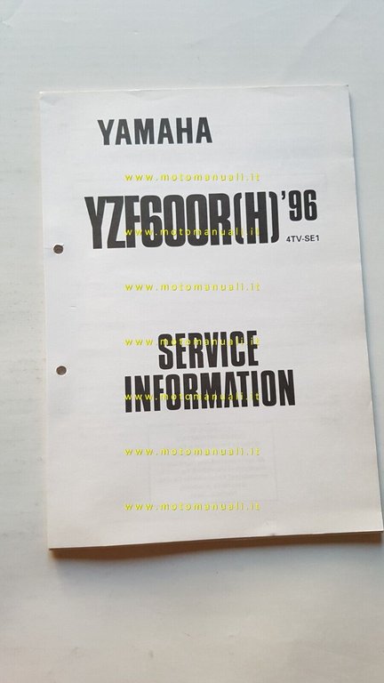 Yamaha YZF 600 R 1996-97 Service Information manuale officina INGLESE …