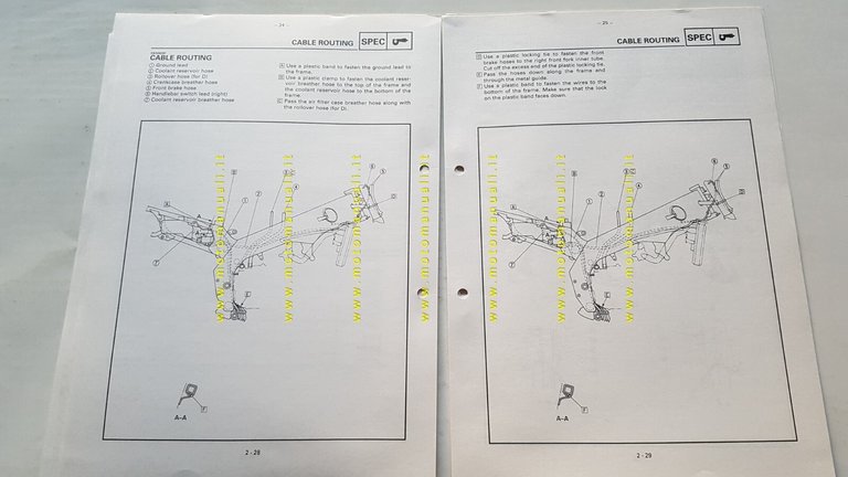 Yamaha YZF 600 R 1996-97 Service Information manuale officina INGLESE …