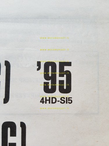 Yamaha YZF 750 SP- R SI5-4HD 1995 Service Information manuale …