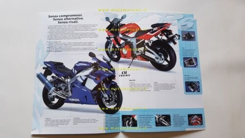Yamaha YZF R1 1000 - R6 600 2001 depliant italiano …