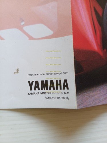 Yamaha YZF R1 1000 1998 depliant italiano originale