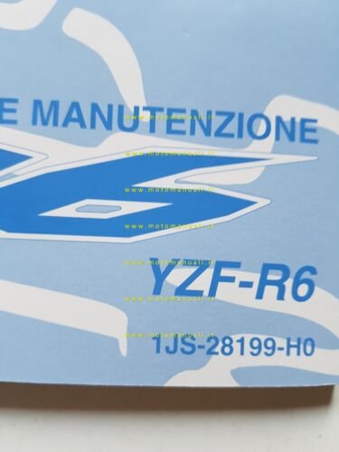 Yamaha YZF R6 1JS 2011 manuale uso manutenzione + trousse …