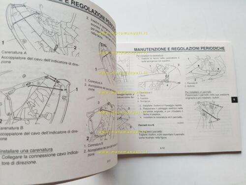 Yamaha YZF R6 1JS 2011 manuale uso manutenzione + trousse …