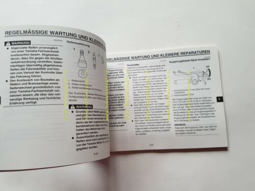 Yamaha YZF R6 2C0 2006 manuale uso manutenzione originale TEDESCO