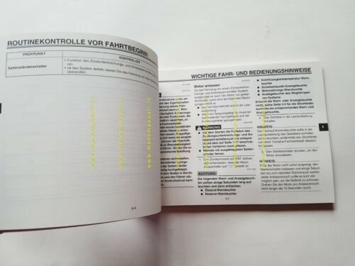 Yamaha YZF R6 2C0 2006 manuale uso manutenzione originale TEDESCO