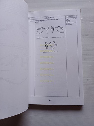 Yamaha YZF-WR 400 1998 manuale per corso assistenza officina italiano …