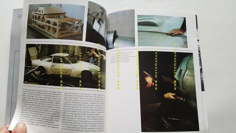 Zagato Aston Martin Vantage 1986 opuscolo cartella stampa originale ITALIANO