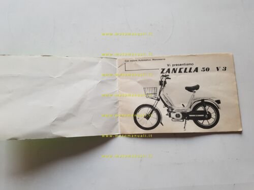 Zanella 50 V3 manuale uso manutenzione + catalogo ricambi italiano …