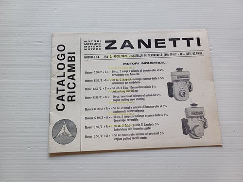 Zanetti Motore Industriale C 50.2 catalogo ricambi originale