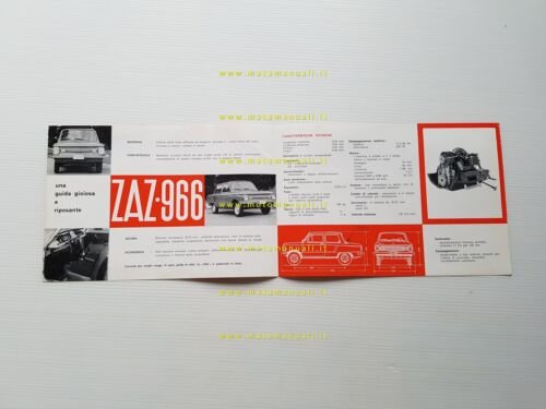 ZAZ 966 1968 depliant italiano originale