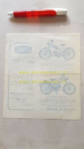 Zenit 48 Muletto anni 50 depliant ciclomotore originale ITALIANO brochure