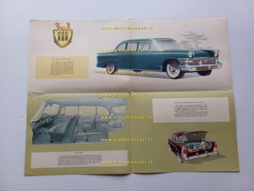 ZIL-111 V8 6.1 1958 depliant auto originale testo INGLESE