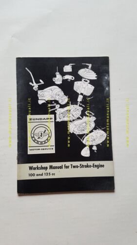 Zundapp 100-125 manuale officina motore INGLESE originale workshop manual