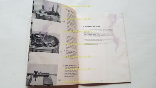 Zundapp 100-125 manuale officina motore INGLESE originale workshop manual