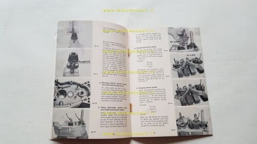 Zundapp 100-125 manuale officina motore INGLESE originale workshop manual