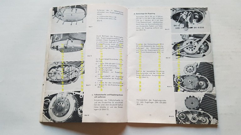 Zundapp 125 1974 manuale officina motore TEDESCO originale workshop manual