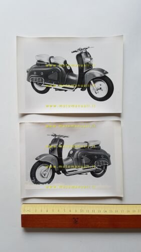 Zundapp 150 Bella scooter 1953 2 foto cartella stampa originale