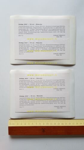 Zundapp 150 Bella scooter 1953 2 foto cartella stampa originale