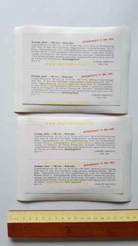 Zundapp 200 Bella scooter 1953 2 foto cartella stampa originale