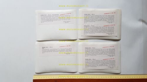 Zundapp 200 Elastic 1953 4 foto cartella stampa originale