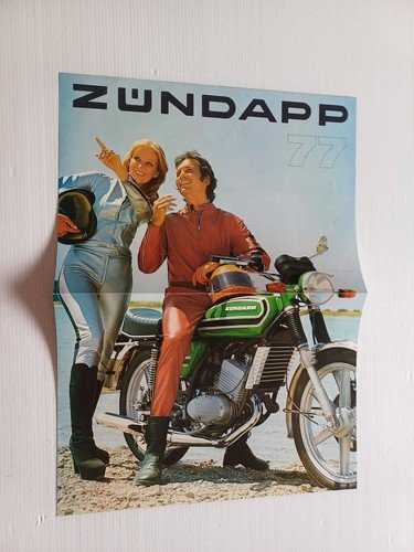 Zundapp catalogo produzione modelli 125 1977 depliant originale italiano