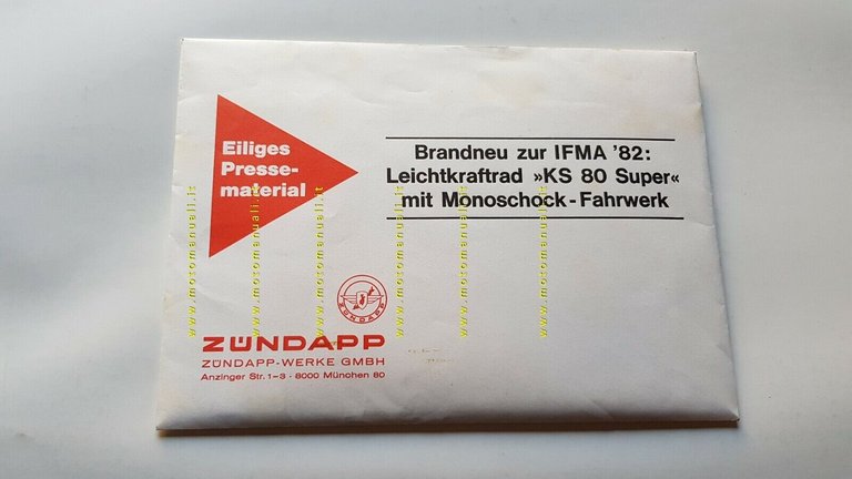 Zndapp foto da cartella stampa IFMA 1982 originali genuine press …