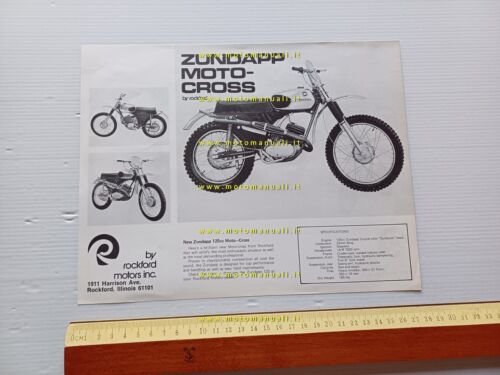 Zundapp GS 125 Regolarit - MC 125 Cross 1970 depliant …