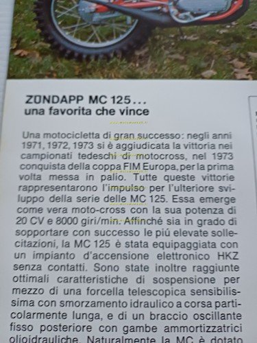 Zundapp GS 125 Regolarità - MC 125 Cross - KS …