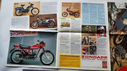 Zndapp Premiere gamma modelli 1984 depliant moto TEDESCO originale brochure