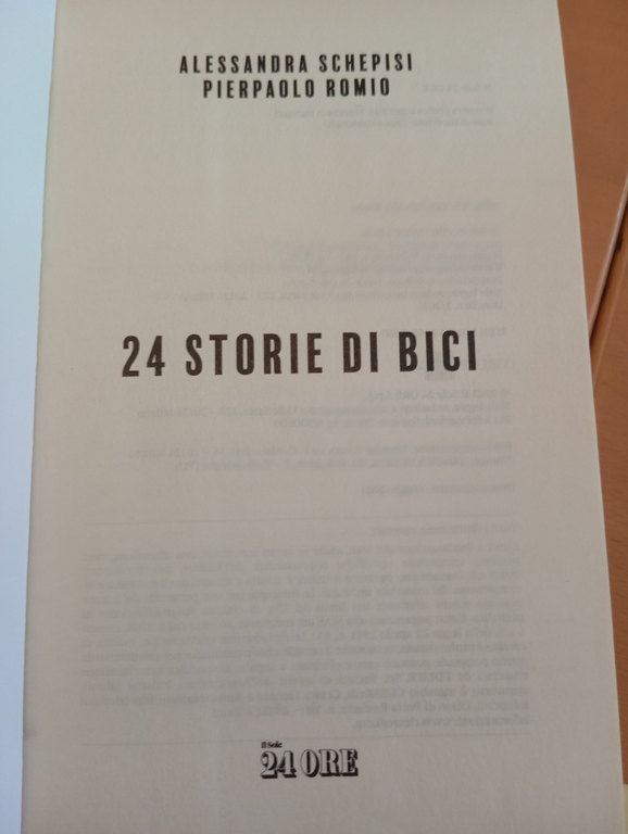 24 storie di bici, A. Schepisi - P. Romio, Il …