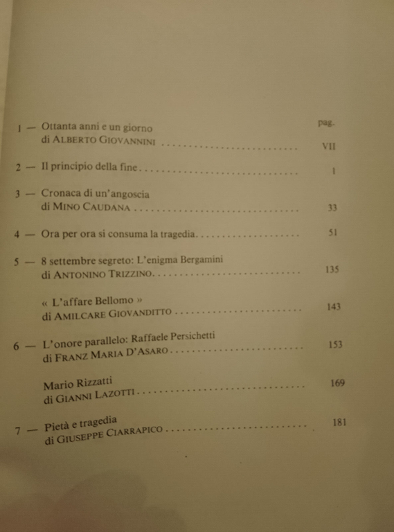 8 settembre 1943. Piet e tragedia, Ciarrapico editore