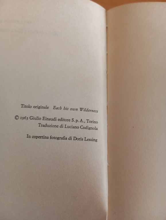 A ciascuno il suo deserto, Doris Lessing, Einaudi teatro, 1963 | Immagine Gallery 10