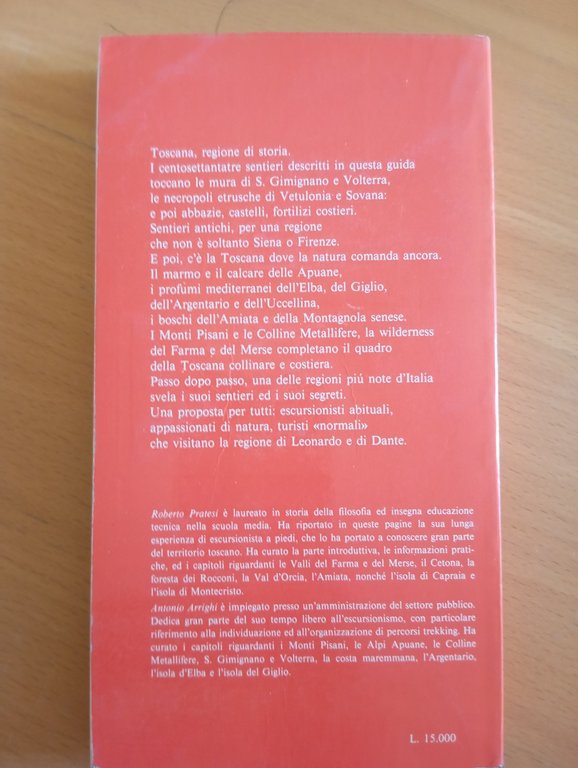 A piedi in Toscana, Pratesi - Arrighi, Edizioni Iter, 1987