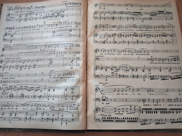 A. Ponchielli, La Gioconda, spartito canto e pianoforte, rllegato, Bairon, … | Immagine Gallery 8