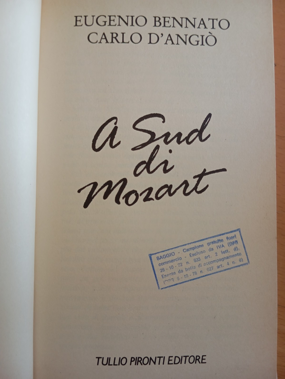 A sud di Mozart, Eugenio Bennato, Carlo d'Angiò, Tullio Pironti, … | Immagine Gallery 7