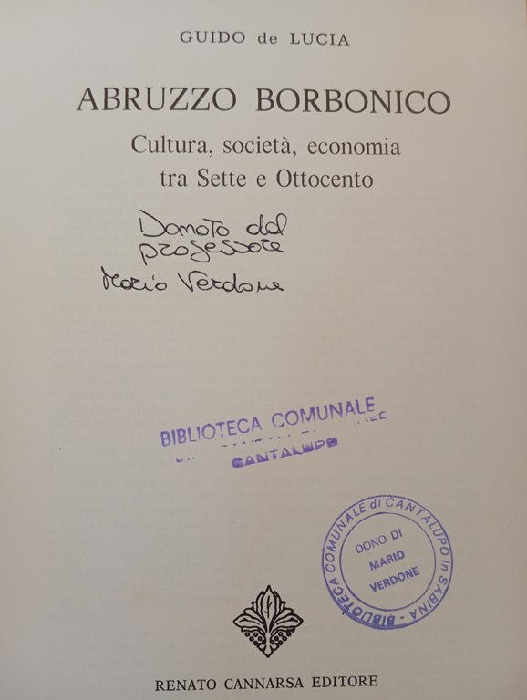 Abruzzo Borbonico cultura tra Sette e ottocento, Guido De Lucia, … | Immagine Gallery 7