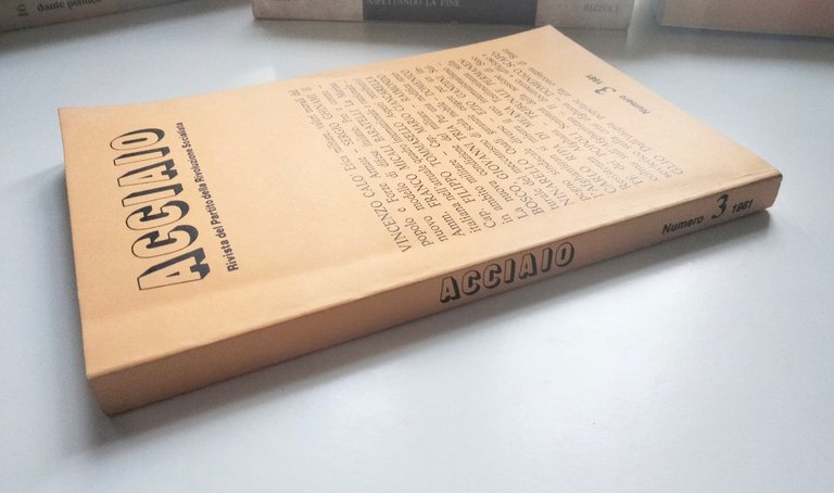 Acciaio, Rivista del partito della rivoluzione socialista, Numero 3, 1981