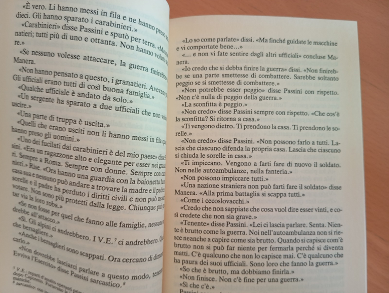 Addio alle armi, Ernest Hemingway, Mondadori scuola - La lettura, … | Immagine Gallery 8