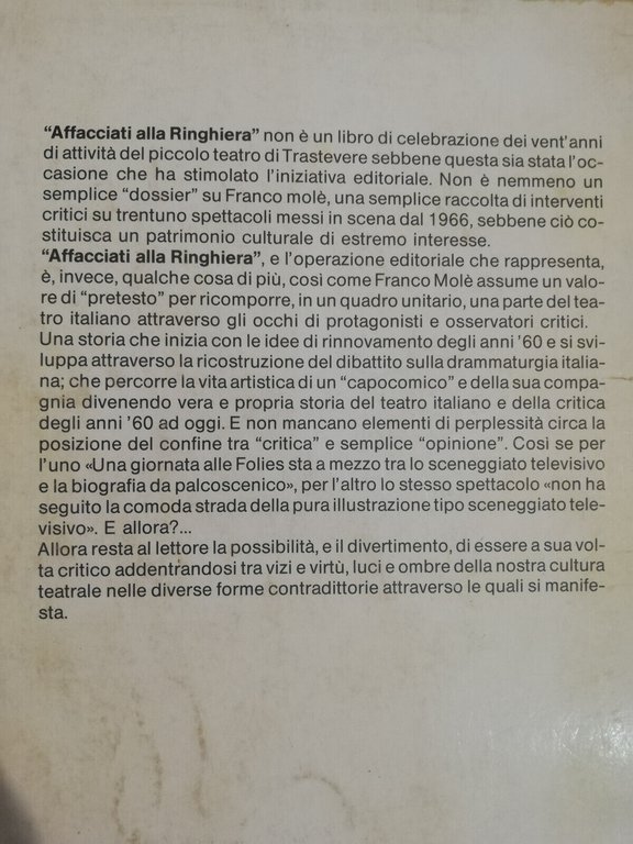 Affacciati alla ringhiera, Donatella Tambini, La torre di Babele, 1986