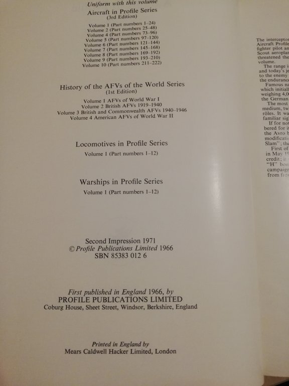 Aircraft in profile, vol. 3, 1971, Profile pubblications | Immagine Gallery 15