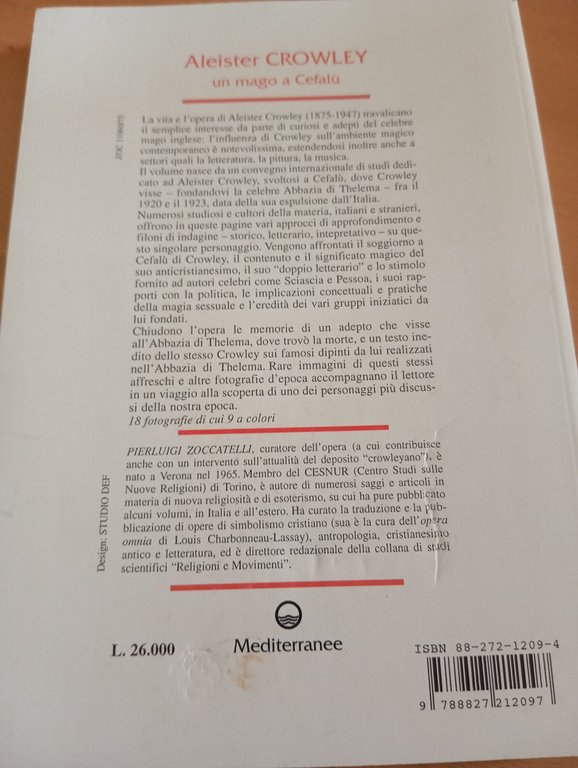 Aleister Crowley, un mago a Cefalù, P. Zoccatelli, Edizioni Mediterranee, …