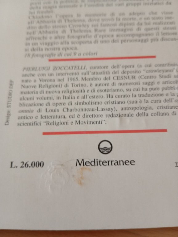 Aleister Crowley, un mago a Cefalù, P. Zoccatelli, Edizioni Mediterranee, …