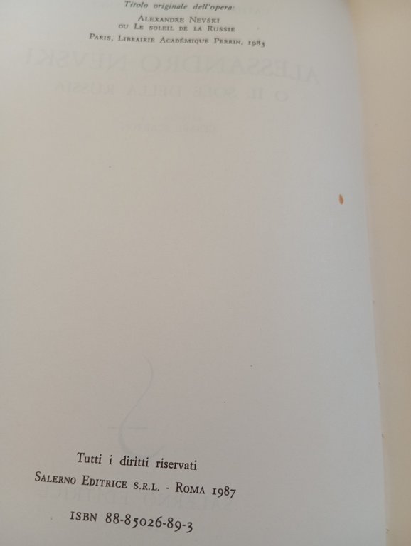 Alessandro Nevski, Catherine Durand-Cheynet, Salerno Editrice, 1987 nuovo | Immagine Gallery 12