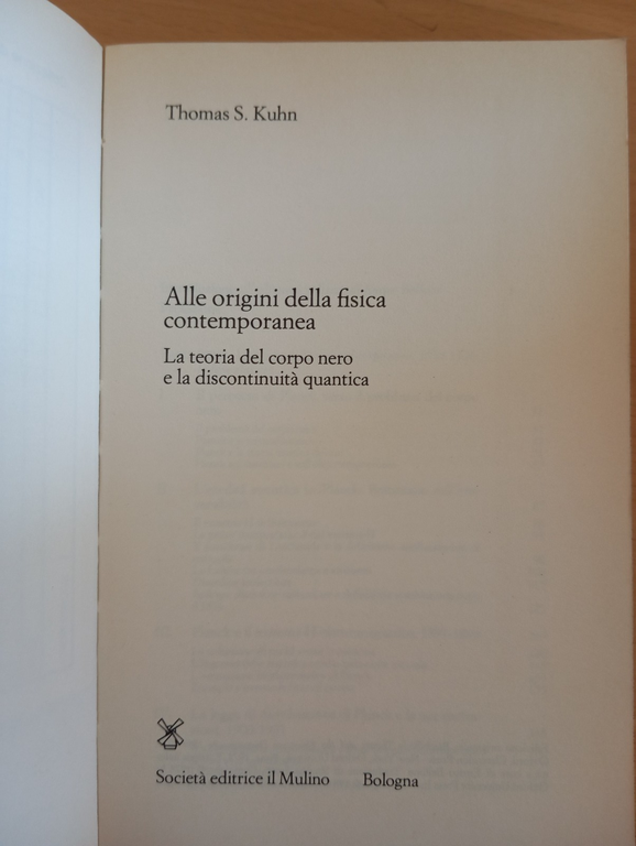 Alle origini della fisica contemporanea, Thomas S. Kuhn, Il Mulino, … | Immagine Gallery 7