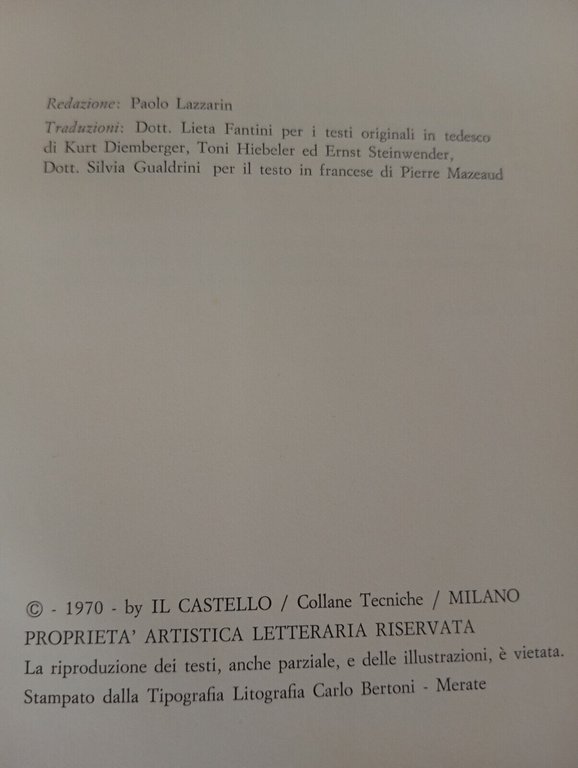 Alpinismo moderno, Giancarlo del Zotto, Il Castello, 1970