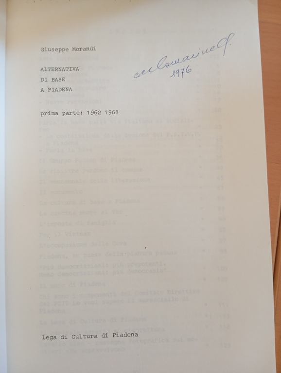 Alternativa di base a Piadena prima parte 1962 1968, Giuseppe … | Immagine Gallery 6