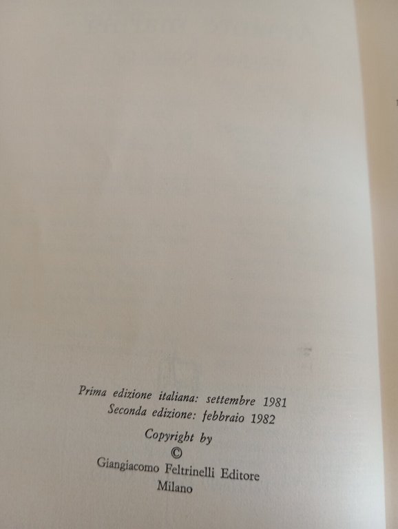 Amante marina. Friedrich Nietzsche, Luce irigaray, Feltrinelli, 1982