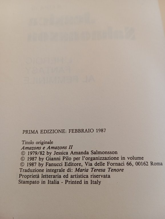 Amazzoni ed eroine. Enciclopedia della fantascienza, J. Salmonsson, Fanucci 1987