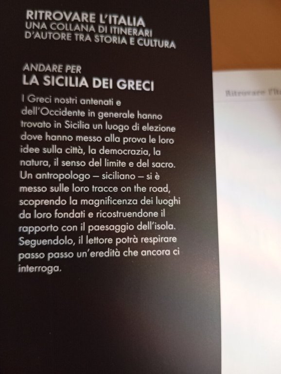 Andare per la Sicilia dei Greci, Franco La Cecla, 2015
